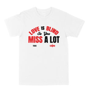 Clearance Love Is Blind "White" Tee