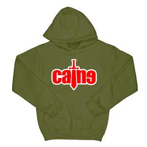 Clearance Caine Sword Outline Logo "Military Green" Hoodie