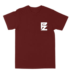 PZ Front Logo "Burgundy" T Shirt.