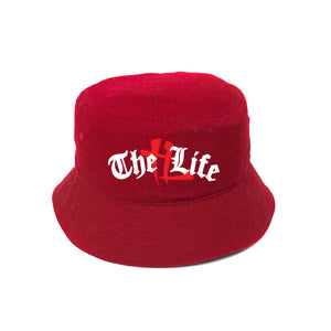 TL Old English "Burgundy" Bucket Hat