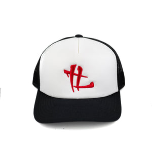 TL Logo "Red Logo" Black Trucker Hat