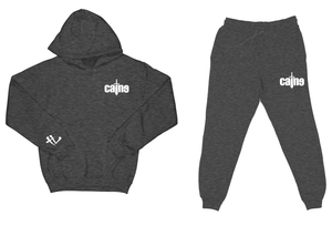 Caine Sword Logo "Charcoal Grey" Sweatsuit Top and Bottom